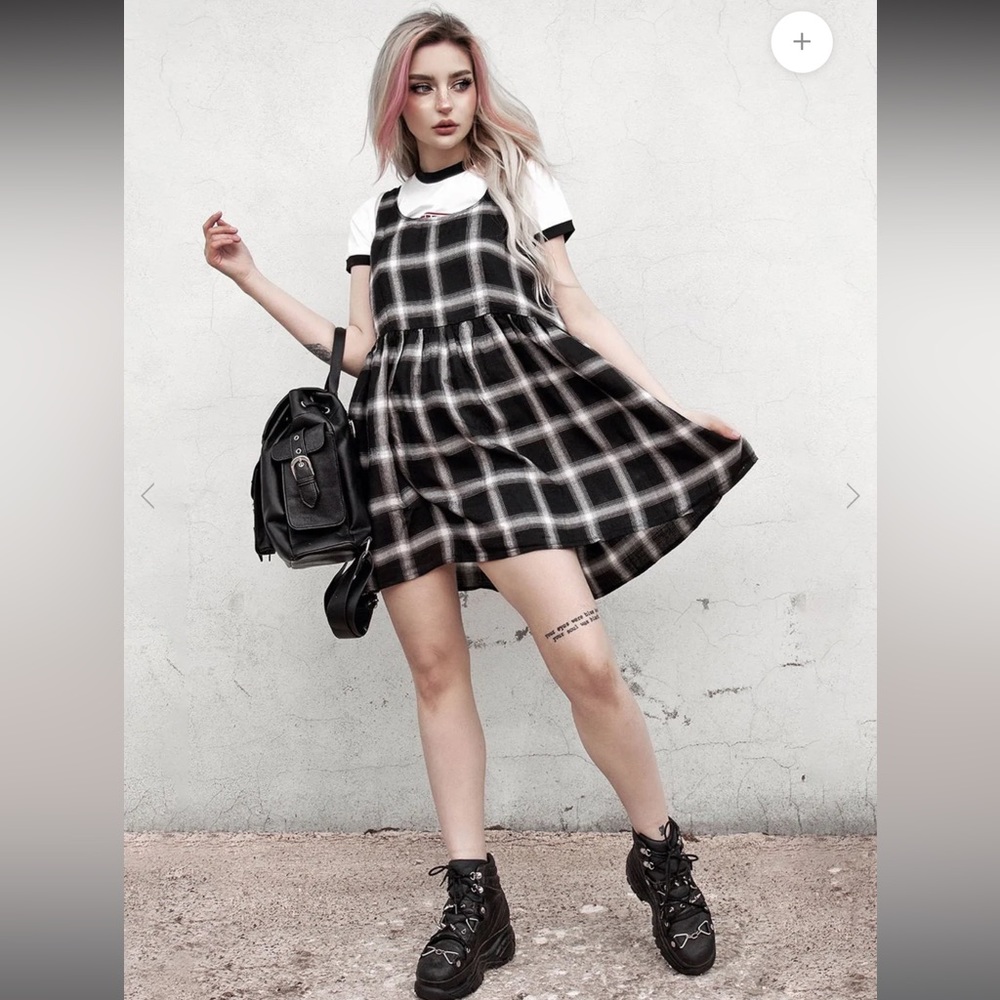Disturbia Singles Plaid Dress